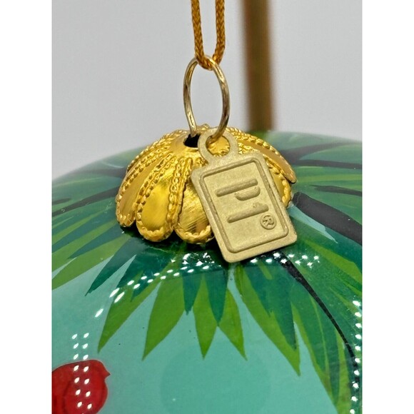 Pier 1 Imports Li Bien Glass Christmas Ornament Santa 2019‎ Hand Painted NWT Box - Picture 3 of 16